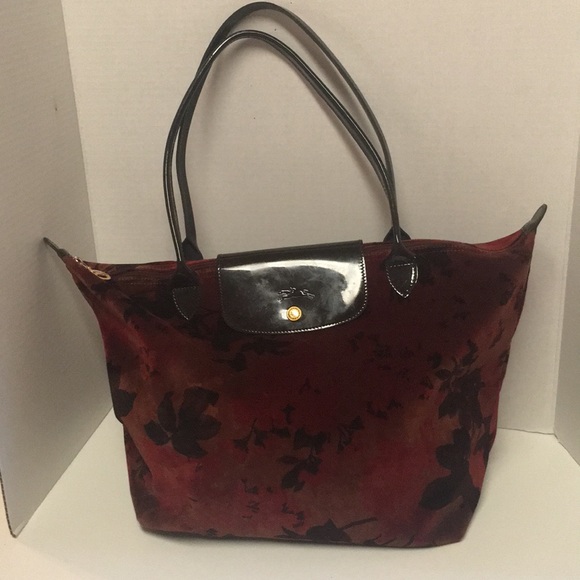 longchamp velvet bag